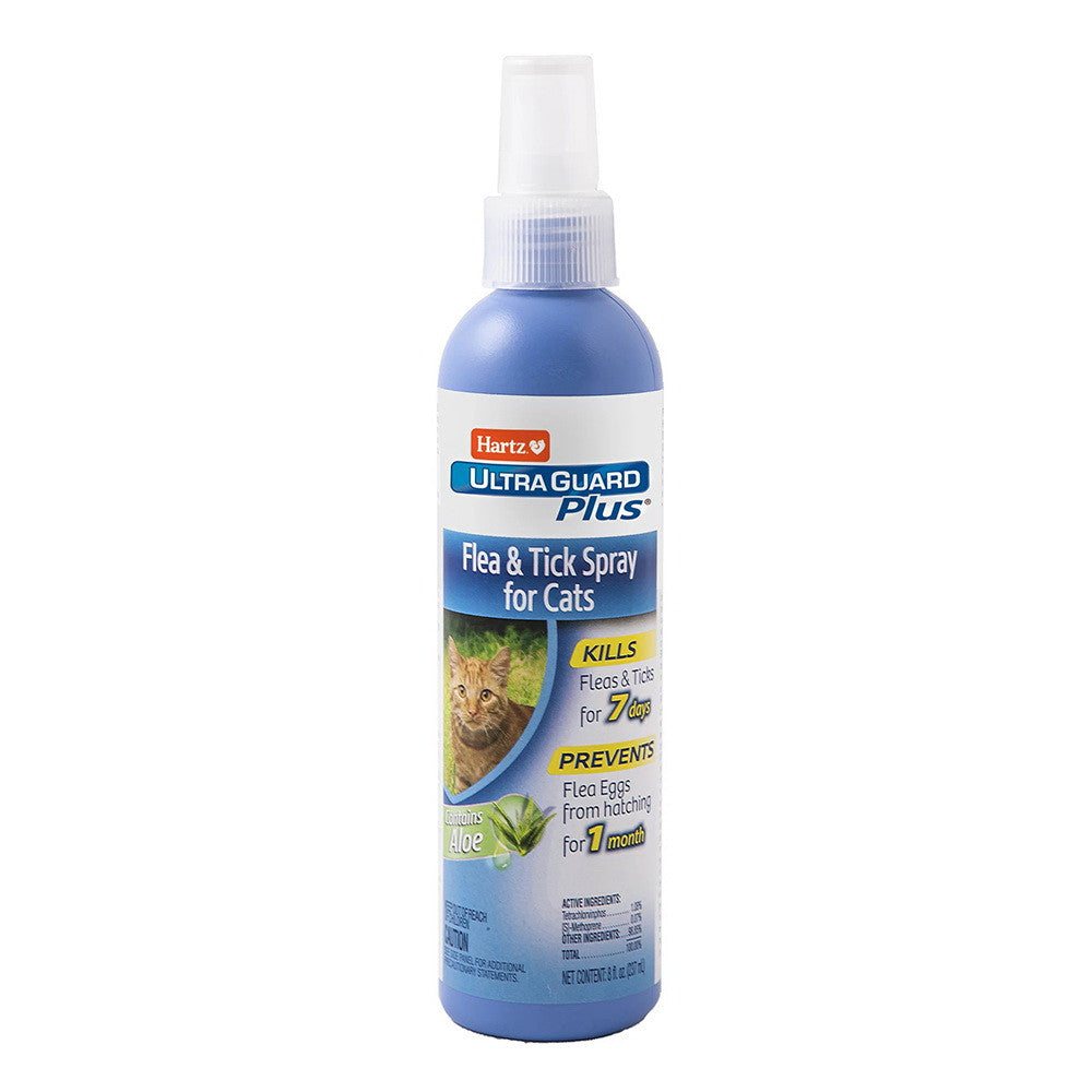 Hartz UltraGuard Plus Flea And Tick Spray for Cats, 8 Oz